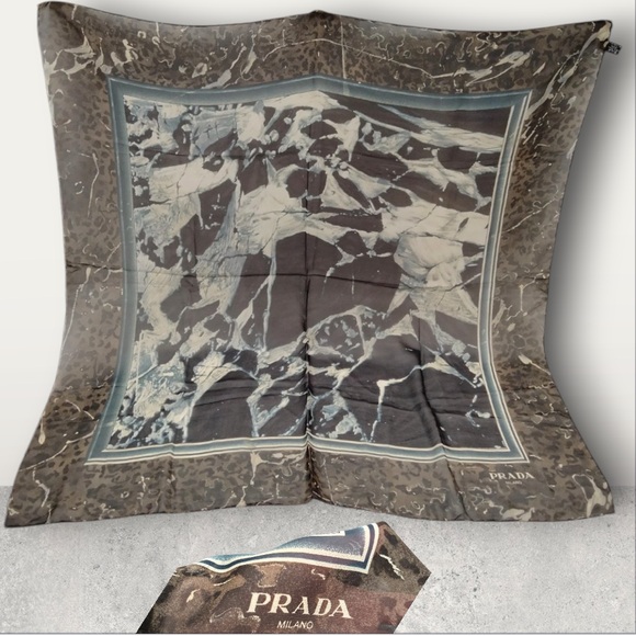 Prada Silk Scarf - Neutral Tones - Picture 1 of 2